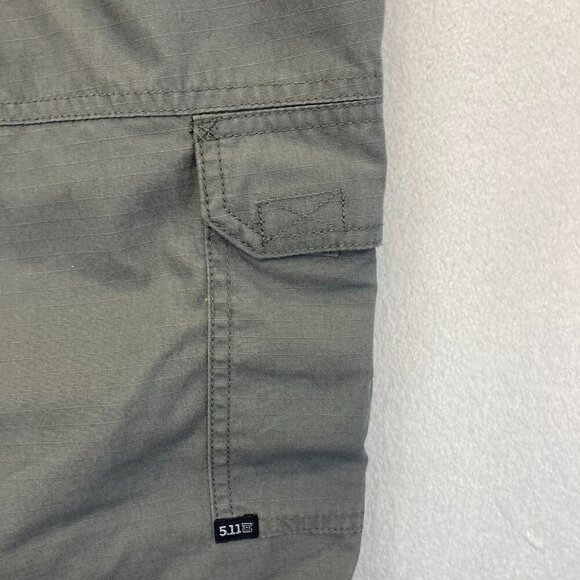 5.11 Tactical Men's Cargo Pants 38x30 Gray Flex Elastic Pockets Ripstop 210622 - Picture 13 of 16